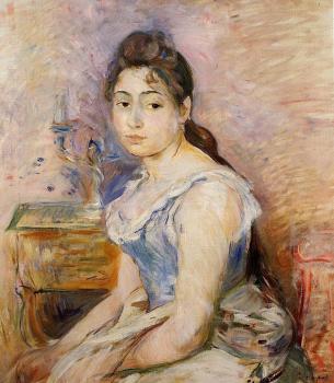 貝爾特 摩裡索特 Young Woman in a Blue Blouse